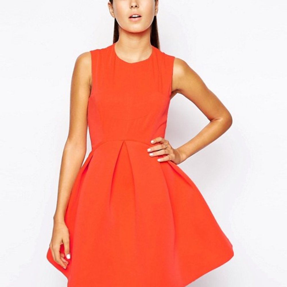 AQAQ | Candice Mini Dress w/full vol skirt | Black - Picture 4 of 14